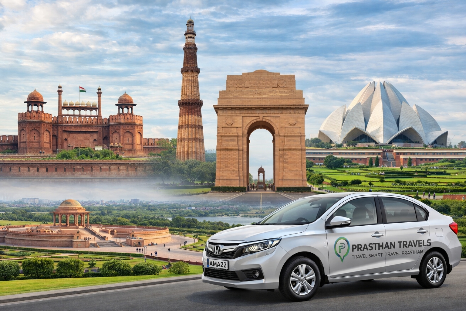 Lucknow to Delhi Taxi